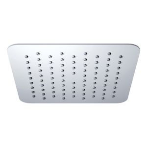 Hoofddouche Wiesbaden Rombo Flat | 30x30 cm | Vierkant | Geborsteld staal PVD