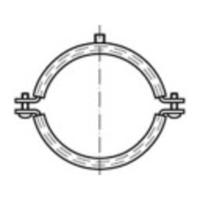 TOOLCRAFT 137796 Buisklem Schroefbuisklemmen 64 mm Galvanisch verzinkt staal 50 stuk(s) - thumbnail