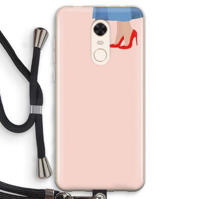 High heels: Xiaomi Redmi 5 Transparant Hoesje met koord