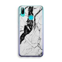 Witte marmer 2: Huawei P Smart (2019) Transparant Hoesje
