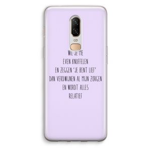 Relatief: OnePlus 6 Transparant Hoesje