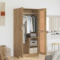 Kledingkast artisian oak 82.5 x 51.5 x 180 cm Bewerkt hout