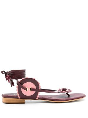 Sarah Chofakian sandales Life Style - Rouge