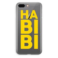 Habibi Blue: iPhone 8 Plus Transparant Hoesje