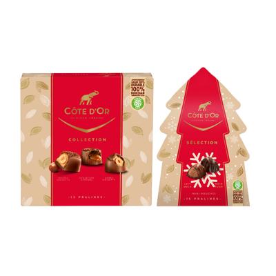 Côte d'Or Sélection kerstpakket: kerstboom & pralines mix - 265g