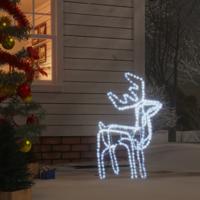 VidaXL Kerstfiguur rendier koudwit 76x42x87 cm