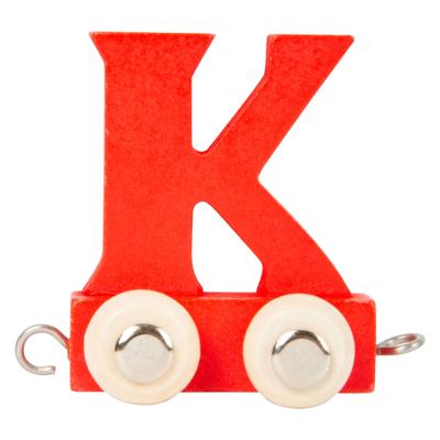 Small Foot - houten lettertrein kleur - k