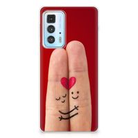 Motorola Edge 20 Pro Silicone Back Cover Liefde - Origineel Romantisch Cadeau