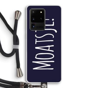 Moatsje!: Samsung Galaxy S20 Ultra Transparant Hoesje met koord