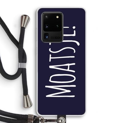 Moatsje!: Samsung Galaxy S20 Ultra Transparant Hoesje met koord