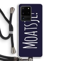 Moatsje!: Samsung Galaxy S20 Ultra Transparant Hoesje met koord
