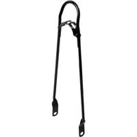 Spatbordstang 26" per stuk mat zwart met bumper