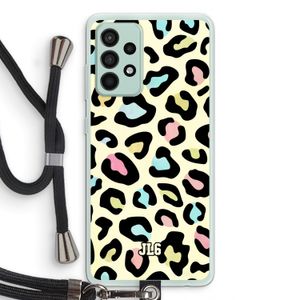 Leopard pattern: Samsung Galaxy A52s 5G Transparant Hoesje met koord