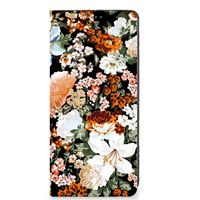 Smart Cover voor OPPO A78 | A58 5G Dark Flowers - thumbnail