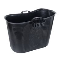FlinQ Bath Bucket 1.0 - Badkuip - Zitbad - 185L - Zwart - thumbnail
