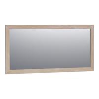 Brauer Citrine Spiegel - 140 cm - Rechthoekig - Lamellen - Eiken Wit Frame