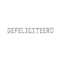 Folie ballon slinger - Gefeliciteerd