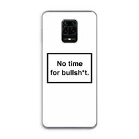 No time: Xiaomi Redmi Note 9 Pro Transparant Hoesje