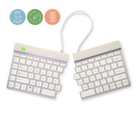 R-Go Tools Ergonomisch toetsenbord R-Go Split Break met pauzesoftware, gesplitst toetsenbord, QWERTY (US), Bluetooth, wit