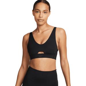 Nike Indy Plunge Medium Support Sport BH - Handbalkleding - Sport BH&apos;s - zwart - maat XS