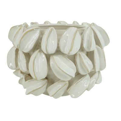 Tafeldecoratie Home ESPRIT Wit Groen Beige Keramiek 30 x 30 x 19 cm