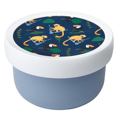Mepal campus fruitbox jungle 300 ml wit/blauw