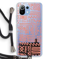 Marrakech Pink: Xiaomi Mi 11 Lite Transparant Hoesje met koord
