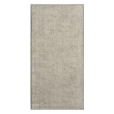 Cawö Cawö Two-Tone Stripe Handdoek 50x100 graphit