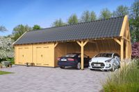 Kapschuur Billund XXL Type 12 Red Class Wood 1386x512cm - geïmpregneerd