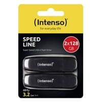 Intenso 128GB Speed Line double pack USB-stick Retail 128 GB Zwart 3533495 USB-A