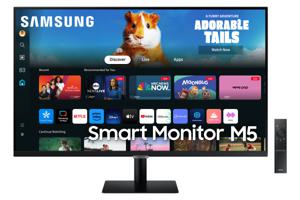 SAMSUNG Smart Monitor M5 M50D LS27DM502EUXEN ledmonitor 2x HDMI, WiFi, BT, Sound