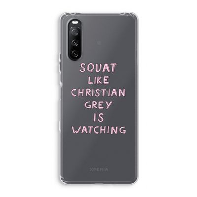 Christian Grey: Sony Xperia 10 III Transparant Hoesje