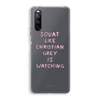 Christian Grey: Sony Xperia 10 III Transparant Hoesje