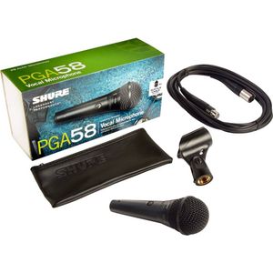 Shure PGA58-XLR Zwart Microfoon voor podiumpresentaties