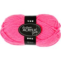 Creativ Company Acrylgaren neon - neon roze, 50gr