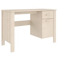 The Living Store HAMAR Bureau - Massief grenenhout - 113x50x75 cm - Honingbruin