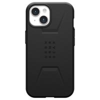UAG Civilian Backcover MagSafe iPhone 15 Telefoonhoesje Zwart