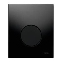 Urinoir Bedieningsplaat TECE Loop Glas Zwart 10,4x12,4 cm (met zwarte toets)