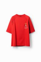 T-shirt met Desigual-illustratie - RED - XL