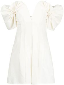 Cult Gaia robe Asal à épaules dénudées - Blanc