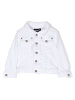 DSQUARED2 KIDS veste en jean à simple boutonnage - Blanc - thumbnail