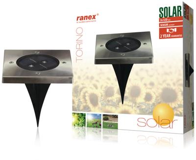 Ranex Smartwares grondspot torino led 12 x 13,2 cm rvs ip44 zilver