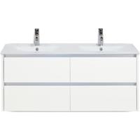 Dante Badmeubelset 120 cm - Wit Hoogglans - Keramische Wastafel Wit Enjoy