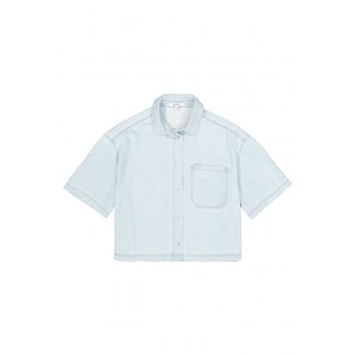 Garcia - Blauw | unisex | Blouse | Blauw | XXL | regular | Kamst mode