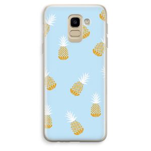 Ananasjes: Samsung Galaxy J6 (2018) Transparant Hoesje