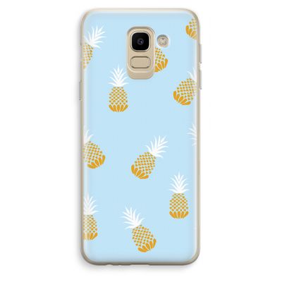 Ananasjes: Samsung Galaxy J6 (2018) Transparant Hoesje