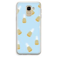 Ananasjes: Samsung Galaxy J6 (2018) Transparant Hoesje