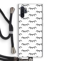 Wimpers: Samsung Galaxy Note 10 Plus Transparant Hoesje met koord
