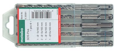 Metabo Accessoires Assortiment hamerboren (5 dlg.) SDS-Plus - 630581000
