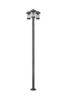 Trio TuinlantaarnCavado 3-lichts 220cm antraciet - 411060342